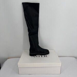 Aster Kandi Ecoflex Over-the-Knee Black Boots – Size 8 NWBox